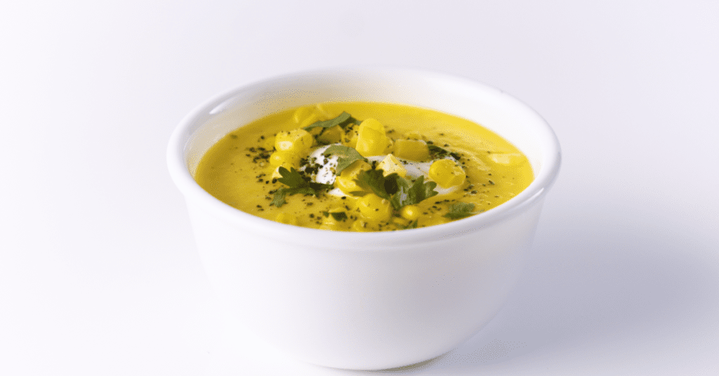 creamy and spicy corn soup